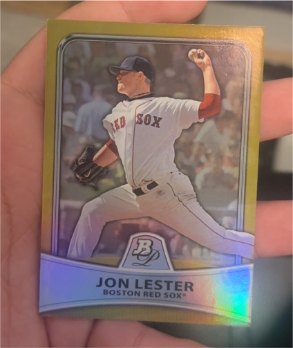 2010 Bowman Platinum #95 Jon Lester — front