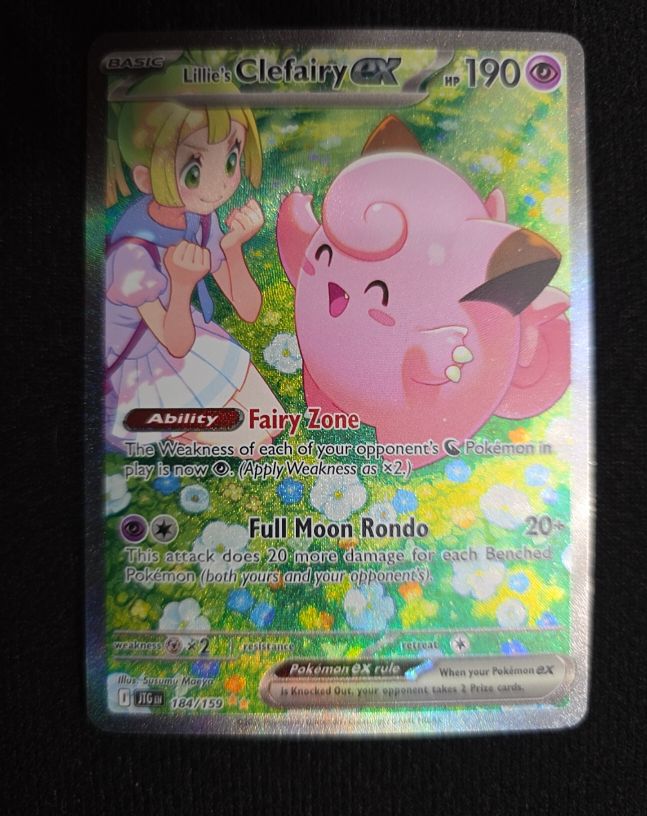 2022 Pokémon TCG Journey Together #184 Lillie's Clefairy ex — front