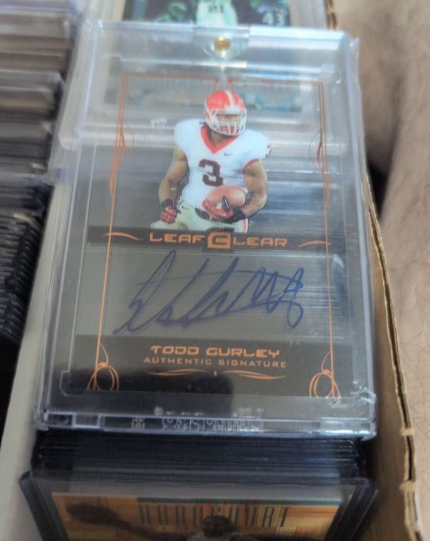 2015 Leaf Clear #Todd Gurley Authentic Signature — front