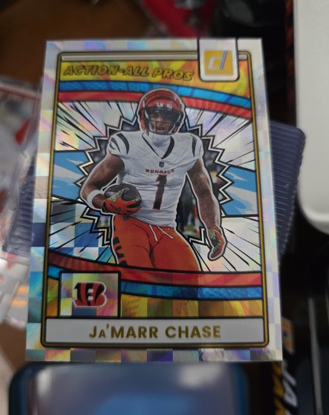 2025 Panini Donruss #AAP-JCH Ja'Marr Chase Action-All Pros — front