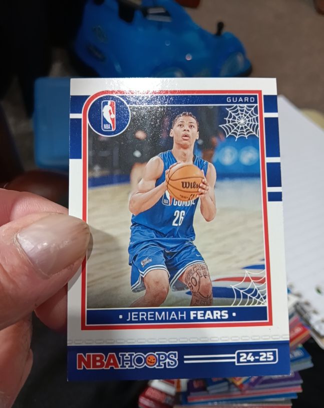 2024-25 Panini NBA Hoops Haunted Hoops Extended Prospect #3 Jeremiah Fears — front