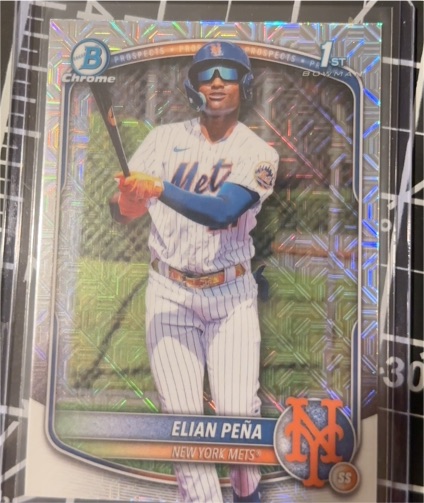 2025 Bowman Chrome #BCP-155 Elian Peña — front