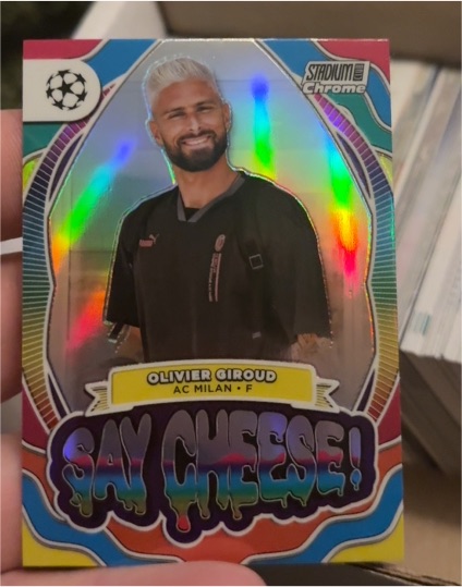 2023-24 Topps Stadium Club Chrome UEFA #SC-OG Olivier Giroud Say Cheese! — front