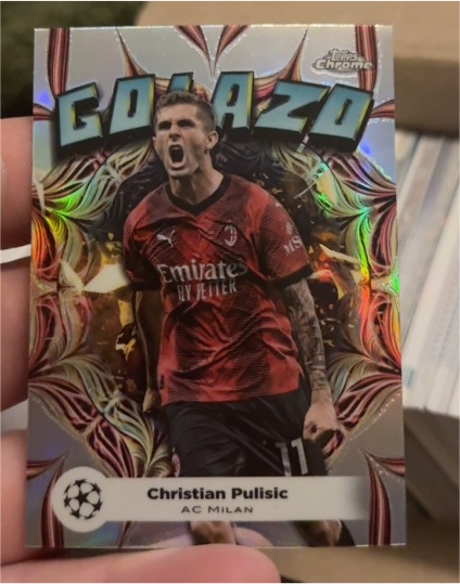 2023-24 Topps Chrome UEFA Golazo #GL-1 Christian Pulisic — front