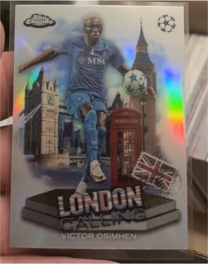 2023-24 Topps Chrome UEFA Club Competitions #LC-10 Victor Osimhen London Calling — front