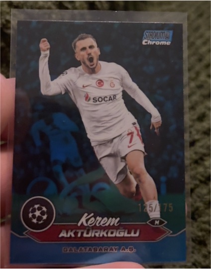 2023-24 Topps Stadium Club Chrome UEFA #3 Kerem Akturkoglu — front