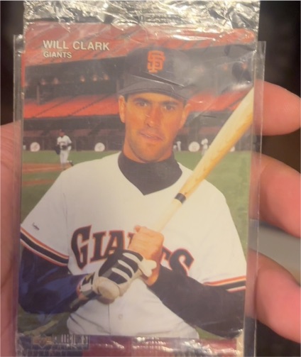 1990 Mother's Cookies #2 Will Clark — front