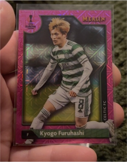2021-22 Topps Merlin Chrome UEFA #66 Kyogo Furuhashi — front