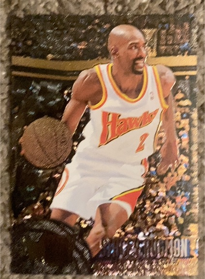 1995-96 Fleer Metal #1 Stacey Augmon — front