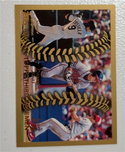 1999 Topps #453 All-Topps Third Basemen Vinny Castilla / Chipper Jones / Scott Rolen — front