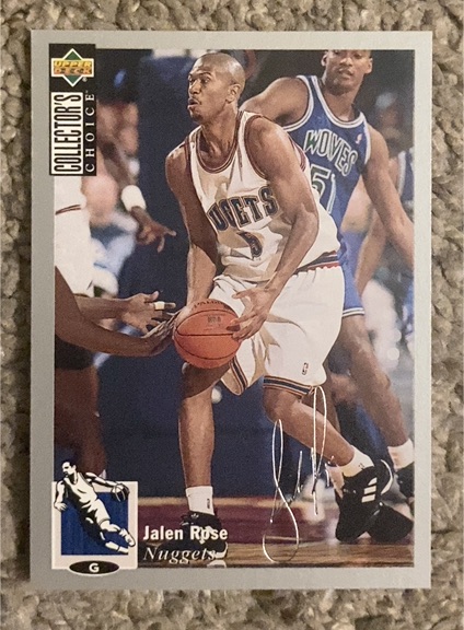 1994-95 Upper Deck Collector's Choice #238 Jalen Rose — front