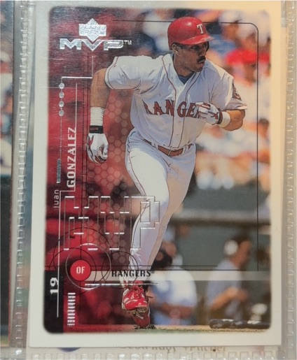 1999 Upper Deck MVP #204 Juan Gonzalez — front