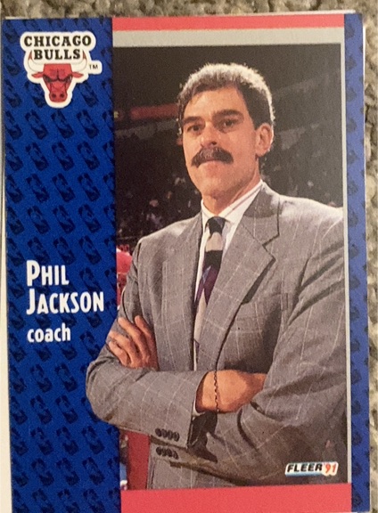1991-92 Fleer #28 Phil Jackson — front