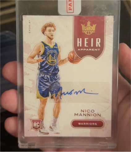 2020-21 Panini Court Kings Heir Apparent #HA-CMN Nico Mannion — front