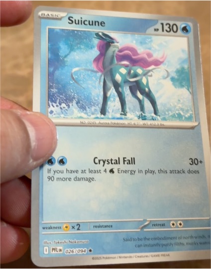 2025 Pokémon ME02: Phantasmal Flames #026 Suicune — front