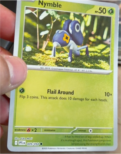 2025 Pokémon ME02: Phantasmal Flames #009 Nymble — front