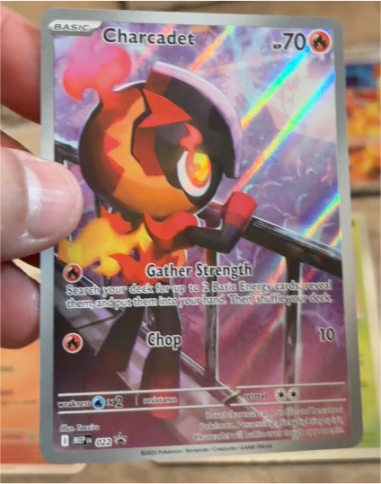 2025 Pokemon TCG #022 Charcadet Phantasmal Flames Black Star Promo — front