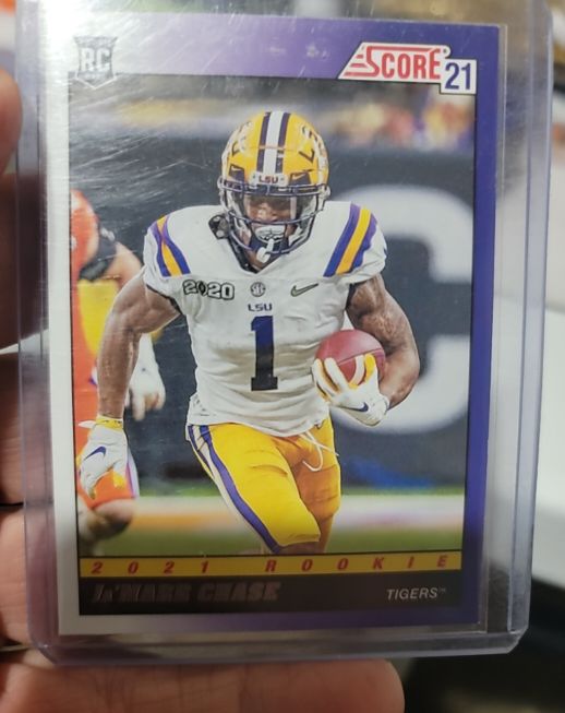 2021 Score #21 Ja'Marr Chase Rookie Card — front