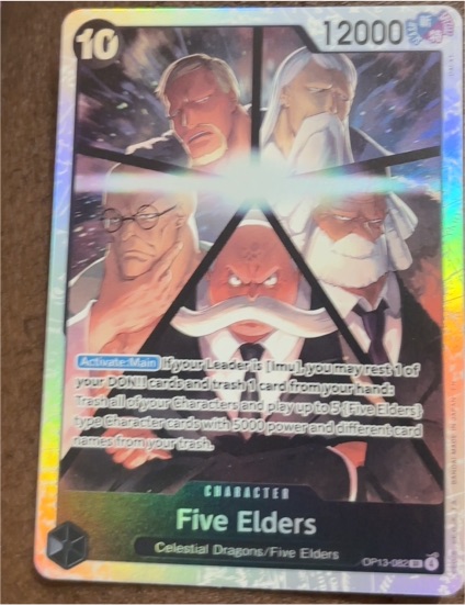 One Piece Card Game OP13-082 Five Elders — front