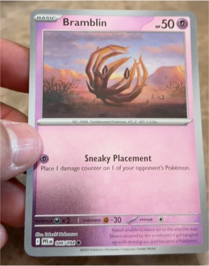 2025 Pokémon ME02 Phantasmal Flames #046 Bramblin — front