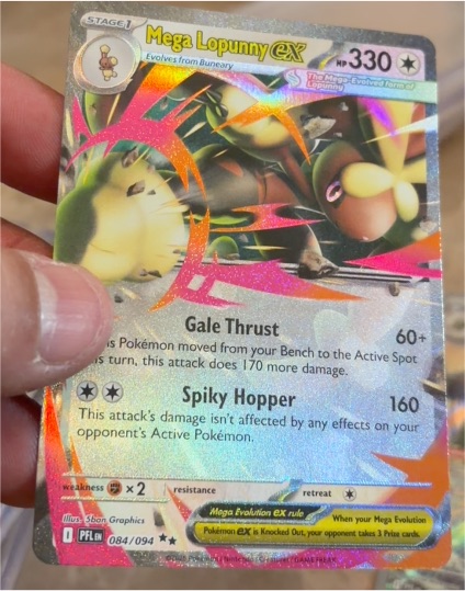 2025 Pokémon Phantasmal Flames #084 Mega Lopunny ex — front