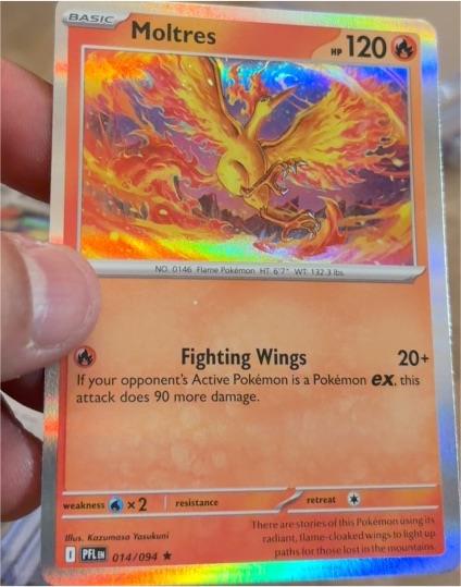 2025 Pokemon ME02: Phantasmal Flames #014 Moltres — front