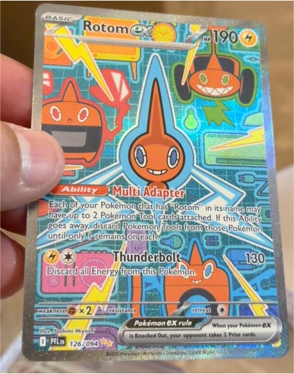 2025 Pokémon #126 Rotom ex — front