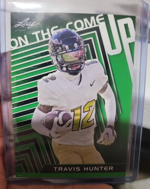 2024 Leaf On the Come Up #OC-5 Travis Hunter — front