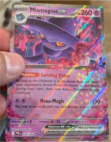 2025 Pokémon Phantasmal Flames #036/094 Mismagius ex — front
