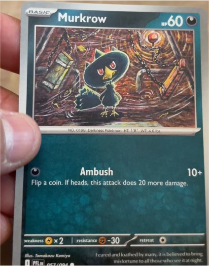 2025 Phantasmal Flames #057 Murkrow — front