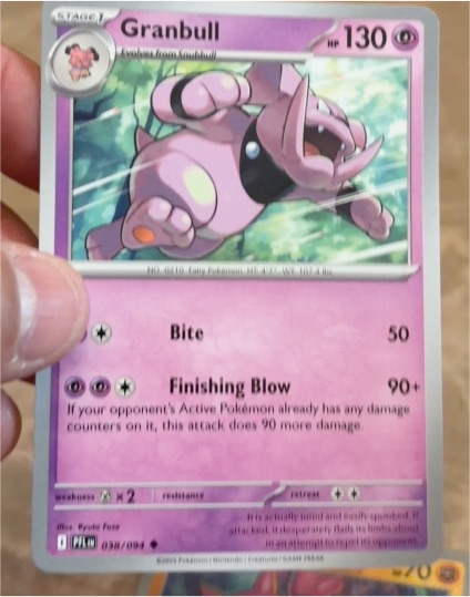 2025 Pokémon TCG Phantasmal Flames #038 Granbull — front