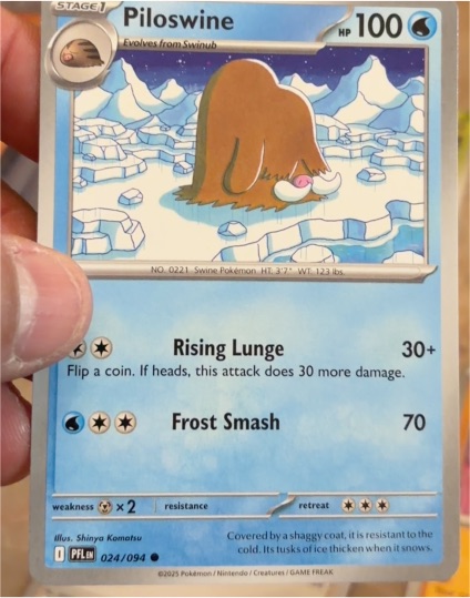 2025 Pokémon ME02 Phantasmal Flames #024 Piloswine — front