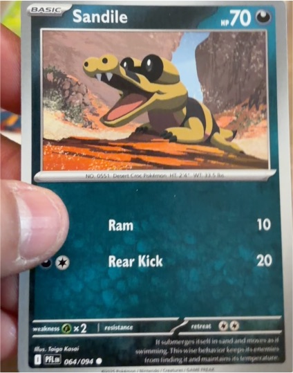 2025 Pokémon ME02: Phantasmal Flames #064 Sandile — front