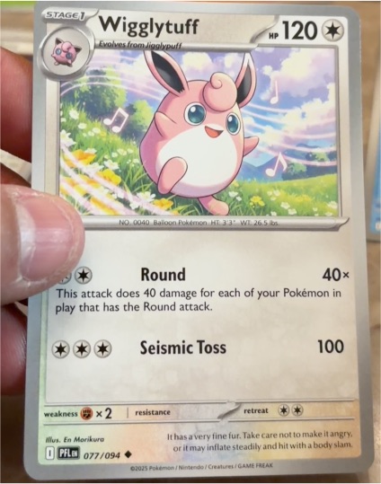 2025 Pokémon ME02: Phantasmal Flames #077 Wigglytuff — front