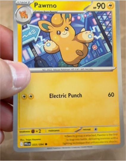 2025 Pokémon TCG Phantasmal Flames #033 Pawmo — front