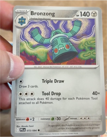 2025 Pokémon ME02 #072 Bronzong — front