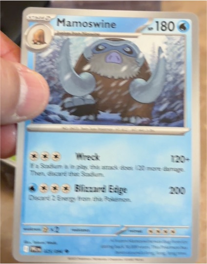2025 Pokémon Phantasmal Flames #025 Mamoswine — front