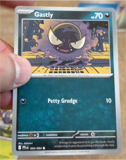 2025 Pokemon TCG Phantasmal Flames #054 Gastly — front