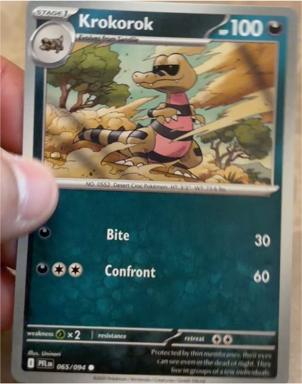 2025 Pokémon ME02: Phantasmal Flames #065 Krokorok — front