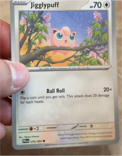 2025 Pokémon ME02: Phantasmal Flames #076 Jigglypuff — front
