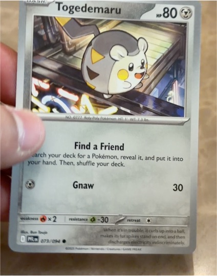 2025 Pokemon ME02: Phantasmal Flames #073 Togedemaru — front