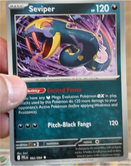 2025 Pokémon ME02: Phantasmal Flames #062 Seviper — front