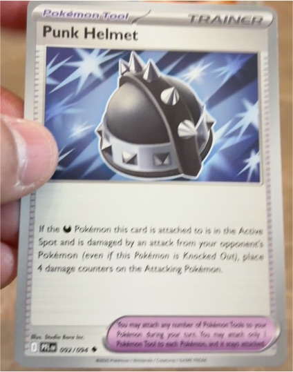 2025 Pokémon ME02: Phantasmal Flames #092 Punk Helmet — front