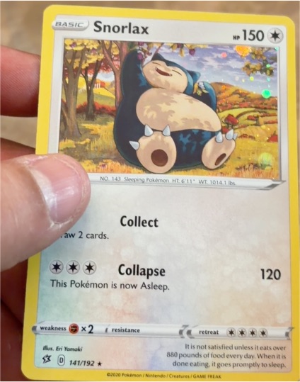 2020 Pokémon Rebel Clash #141 Snorlax — front