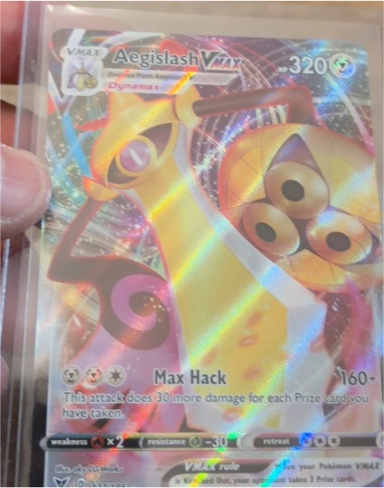 2020 Pokémon Vivid Voltage #127 Aegislash VMAX — front