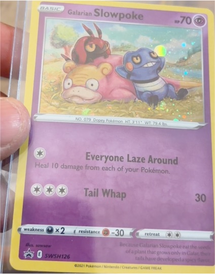2021 Pokémon SWSH126 Galarian Slowpoke — front