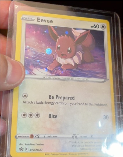 2021 Pokémon SWSH127 Eevee — front
