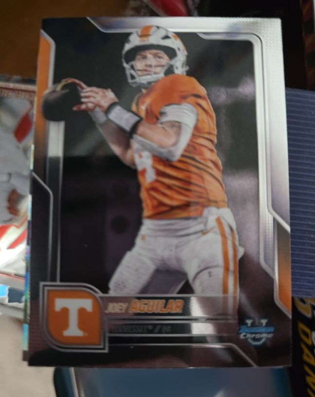 2025 Bowman Chrome University #192 Joey Aguilar — front