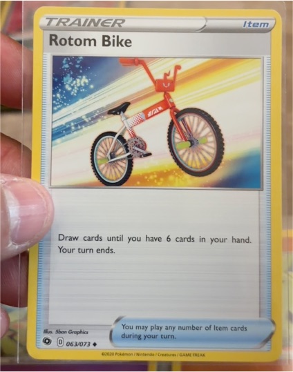 2020 Pokemon Champion's Path #063 Rotom Bike — front