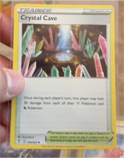 2021 Pokémon Sword & Shield Evolving Skies #144 Crystal Cave — front